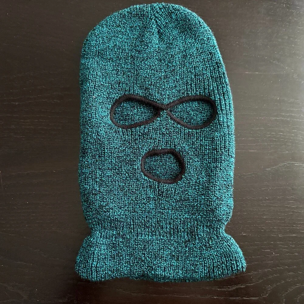 NWOT Mens Free Authority Stocking Cap Winter Face Mask Green